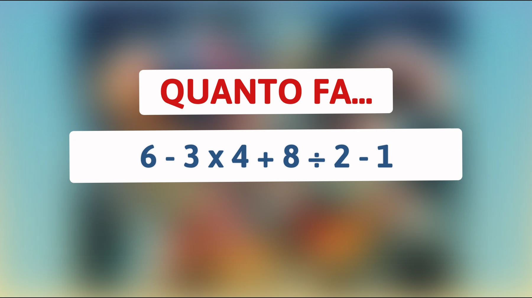 "Svelato l'indovinello matematico che solo il 2% delle persone riesce a risolvere: Sei uno di loro?""