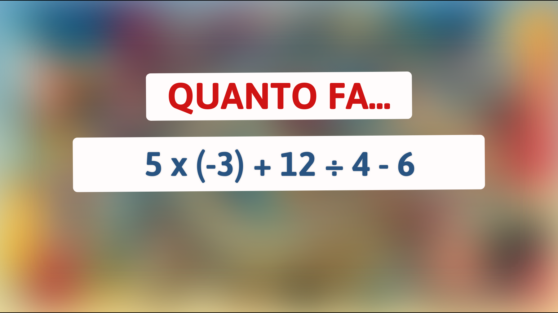 Sei abbastanza intelligente per risolvere questo calcolo che sembra impossibile? Metti alla prova la tua mente matematica!"